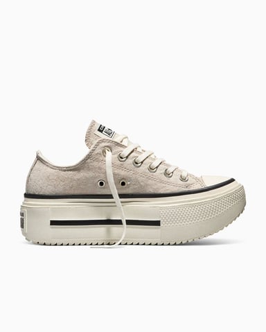 CHUCK TAYLOR ALL STAR DOUBLE STACK PLATFORM DEER BEIGE - 1