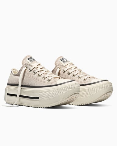 CHUCK TAYLOR ALL STAR DOUBLE STACK PLATFORM DEER BEIGE - 4