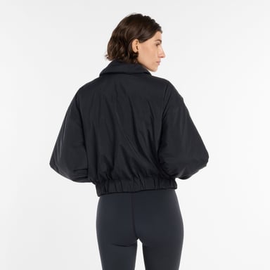 CASACA MUJER WOVEN BOMBER NEGRO - 3