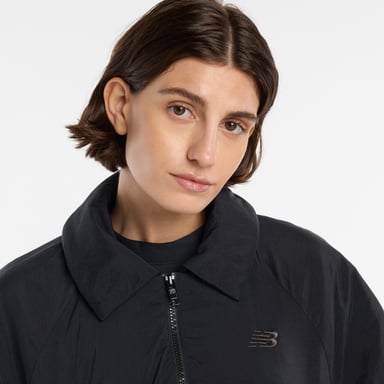 CASACA MUJER WOVEN BOMBER NEGRO - 4