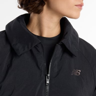 CASACA MUJER WOVEN BOMBER NEGRO - 6