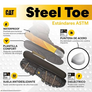 BOTINES MUJER MAE ST WP BEIGE - 7