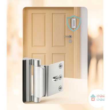 TOPE DE PUERTA NEGRO/PLATA