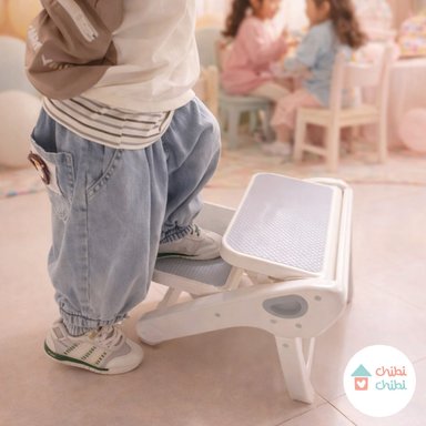 ESCALERA PLEGABLE BLANCA