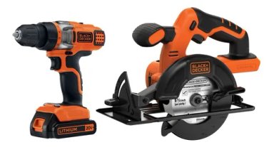 TALADRO DE IONES LITIO CON PERCUTOR 20V MAX  Y KIT DE SIERRAS CIRCULARES BLACK+DECKER - BDCD220CS