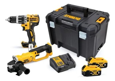 TALADRO PERCUTOR 1/2' DCD796 + ESMERIL ANGULAR 4 1/2' DCG412 20V DEWALT - DCK209P2T-B2