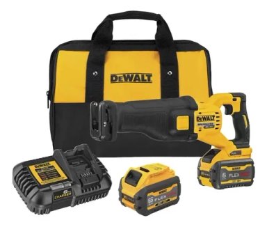 KIT SIERRA SABLE RECIPROCA 1-1/8' 60V DEWALT DCS389T2-B2