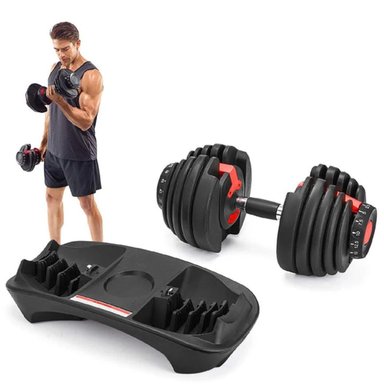 MANCUERNAS SPORT FITNESS AJUSTABLES REGULABLES 2.5 A 24KG X 2 - 48KG - 2