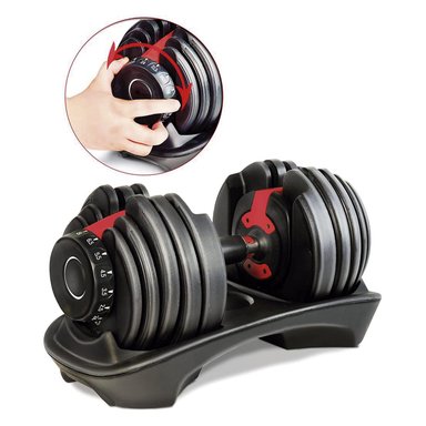MANCUERNAS SPORT FITNESS AJUSTABLES REGULABLES 2.5 A 24KG X 2 - 48KG - 3