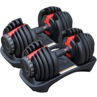 MANCUERNAS SPORT FITNESS AJUSTABLES REGULABLES 2.5 A 24KG X 2 - 48KG - 4