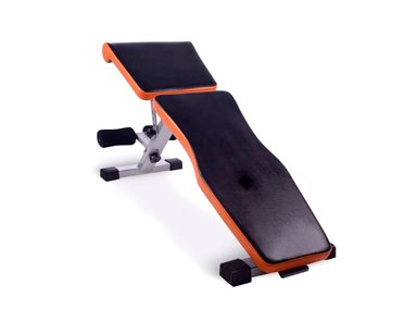 BANCA SPORT FITNESS ROMANA SUPER RESISTENTE SOPORTA 200KG NARANJA Y NEGRO - 3