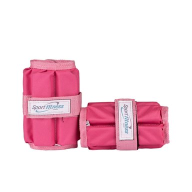 TOBILLERA SPORT FITNESS TBMR003 ROSADO AJUSTABLE CON PESO METAL R 4KG - 3