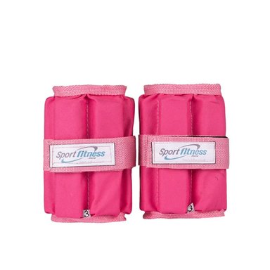 TOBILLERA SPORT FITNESS TBMR003 ROSADO AJUSTABLE CON PESO METAL R 4KG - 4