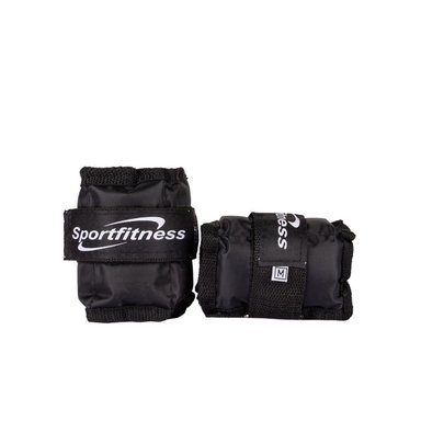 TOBILLERA/MUÑEQUERA AJUSTABLE CON PESO ARENA- 0.5K | NEGRO - 2