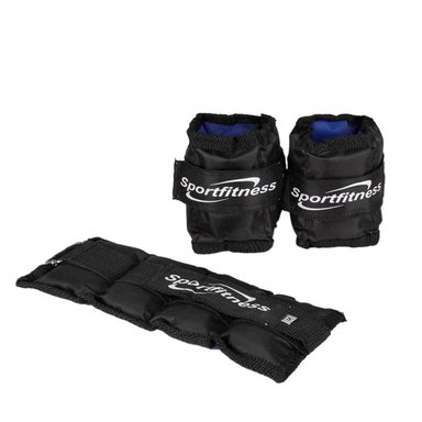 TOBILLERA/MUÑEQUERA AJUSTABLE CON PESO ARENA- 0.5K | NEGRO - 3