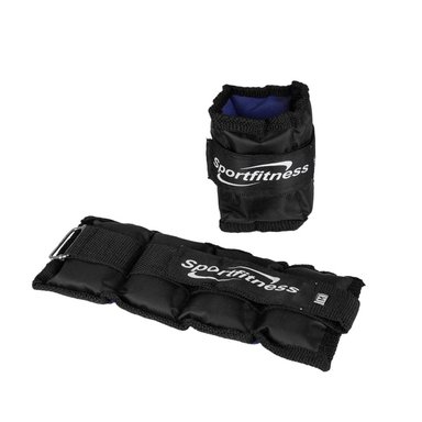 TOBILLERA/MUÑEQUERA AJUSTABLE CON PESO ARENA- 0.5K | NEGRO - 5