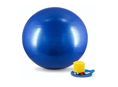 PELOTA PILATES SPORT FITNESS PT010 Y/O YOGA FITNESS AZUL