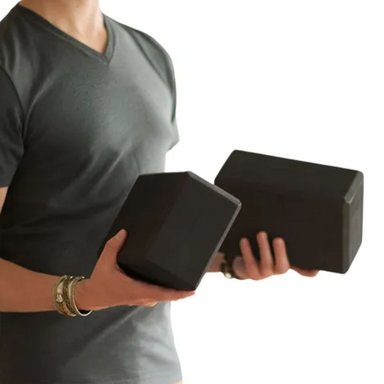 LADRILLO SPORT FITNESS LAD-2005 DE ESPUMA YOGA BLOQUE YOGA NEGRO NEGRO - 3