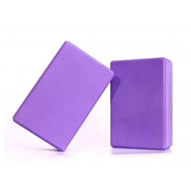 2 Ladrillos de espuma para yoga - Lila