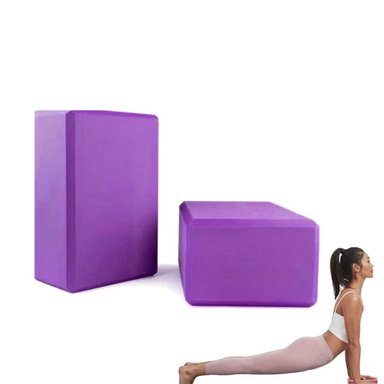 2 Ladrillos de espuma para yoga - Lila - 2