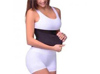 FAJA REDUCTORA UNISEX SPORT FITNESS NEGRO FJ-9879 CINTURA AVISPA MODELADORA XL