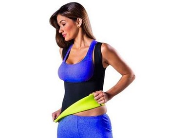 CHALECO SPORT FITNESS FJ0703 TUBULAR THERMO SHAPERS REDUCE MEDIDAS MUY FACILMENTE XL NEGRO - 2
