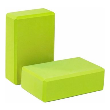 2 LADRILLO DE ESPUMA PARA YOGA - VERDE