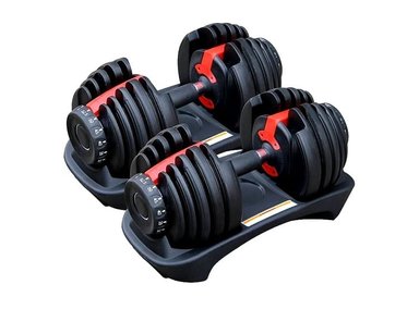 MANCUERNAS SPORT FITNESS AJUSTABLES REGULABLES 2.5 A 24KG X 2 - 48KG