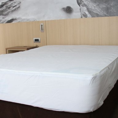 PROTECTOR DE COLCHÓN LUJO TIPO FUNDA CON CIERRE 1.5 PLAZAS COLOR BLANCO