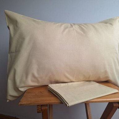FUNDA ALMOHADA LUJO ALGODÓN 70 CM X 50 CM BEIGE SET 2 UNIDADES - 2