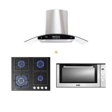 COMBO SOLE COCINA SOLCO040 + CAMPANA TURE63CO + HORNO SOLHO011