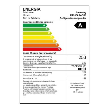 REFRIGERADORA SAMSUNG BOTTOM FREEZER NO FROST RT25FARADS8 255 L - 8