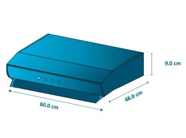 CAMPANA EXTRACTORA DE PARED MABE CMU6020PI0 60CM ACERO INOXIDABLE - 6