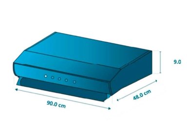CAMPANA EXTRACTORA MABE DE PARED CMU9020PI0 90CM INOX - 7
