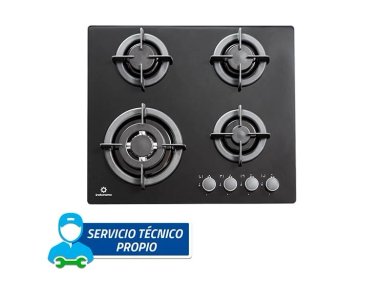 COCINA A GAS GLP INDURAMA 4 HORNILLAS EGI-604VDNEG ENCIMERA