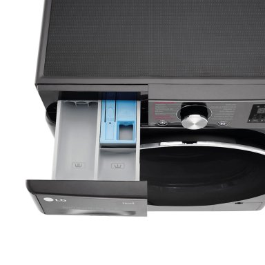 LAVASECA LG 12 KG/7KG CARGA FRONTAL WD12BVC2S6C AI DD INTELIGENCIA ARTIFICIAL NEGRO ACERO - 11