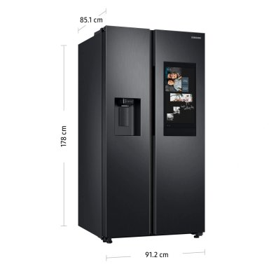 REFRIGERADORA SAMSUNG SIDE BY SIDE NO FROST BOTTOM FREEZER RS27T5561B1/PE 685 L FAMILY HUB NEGRO - 3