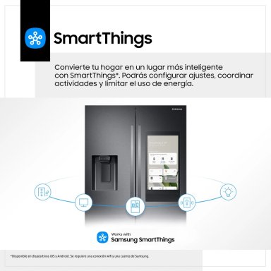 REFRIGERADORA SAMSUNG SIDE BY SIDE NO FROST BOTTOM FREEZER RS27T5561B1/PE 685 L FAMILY HUB NEGRO - 9