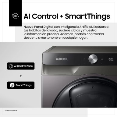 LAVASECA SAMSUNG CARGA FRONTAL 22KG/13KG WD22T6500GV/PE NEGRO - 5