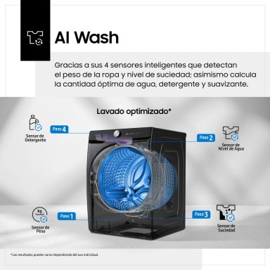 LAVASECA SAMSUNG CARGA FRONTAL 22KG/13KG WD22T6500GV/PE NEGRO - 8