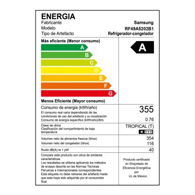 REFRIGERADORA SAMSUNG BOTTOM FREEZER NO FROST RF49A5202B1/PE 470 L - 13