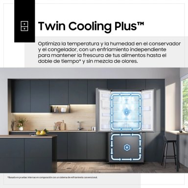 REFRIGERADORA SAMSUNG BOTTOM FREEZER NO FROST RF49A5202B1/PE 470 L - 8