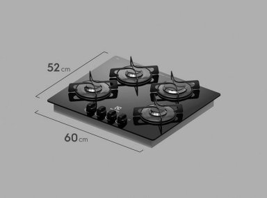 COCINA ENCIMERA A GAS ELECTROLUX 4 QUEMADORES ETGZ24F0EPUB - 3