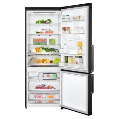 REFRIGERADORA LG BOTTOM FREEZER NO FROST GB46TGT 446 L DOOR COOLING NEGRO MATE - 3