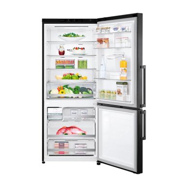 REFRIGERADORA LG 403L GB41WGT BOTTOM FREEZER DOOR COOLING+ NEGRO MATE - 3