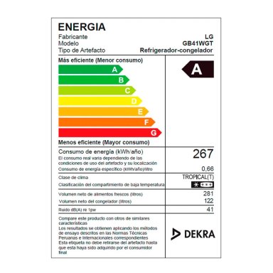 REFRIGERADORA LG 403L GB41WGT BOTTOM FREEZER DOOR COOLING+ NEGRO MATE - 10