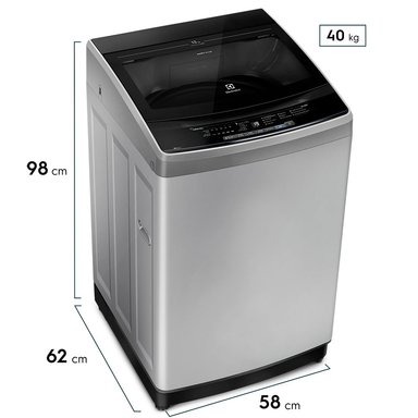LAVADORA ELECTROLUX 13 KG CARGA SUPERIOR WATER FUZZY EWIW13F2USVG SILVER - 3