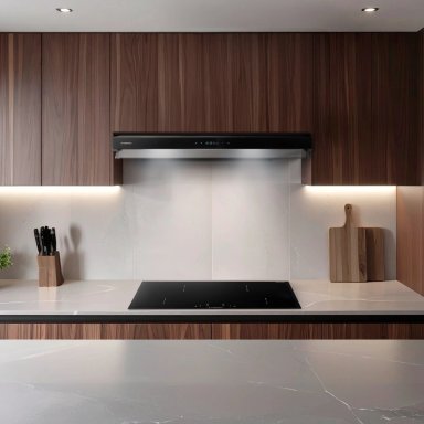 CAMPANA EXTRACTORA SOLE 2M 90CM SLIM BLACK - 10