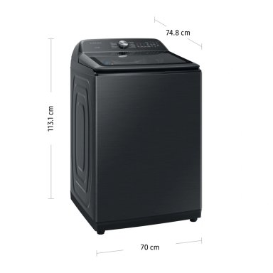 LAVADORA SAMSUNG 24 KG CARGA SUPERIOR BUBBLE SMART WA24A8377GV/PE NEGRO - 2