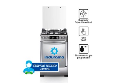 COCINA A GAS GLP INDURAMA 4 HORNILLAS IBIZA ZAFIRO 